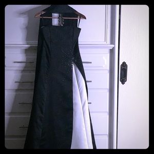 Vintage Scott McClintock Black/White Prom Dress
